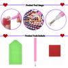 1 Set Diamond Painting Kit Cute Cat Pattern Stress Relief Confidence Boost Relaxation Activity DIY Diamond