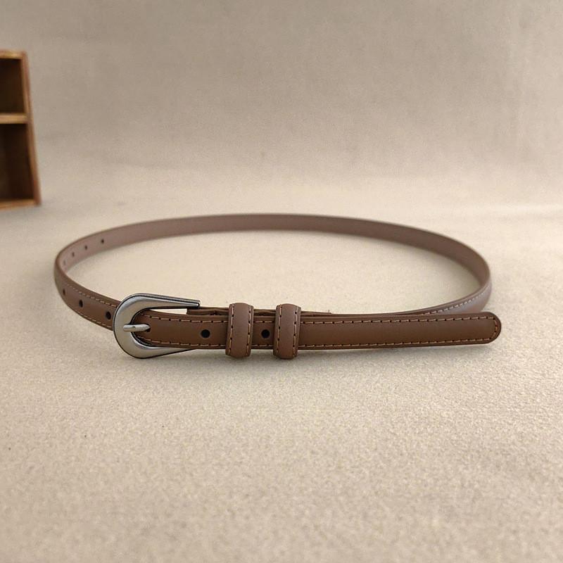 Стиль Минимализм Женский Поясной Ремень Металлическая Пряжка Пояс для Платья Костюма Формирующее Белье