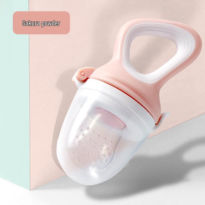 Детский прорезыватель для фруктов и овощей - Сетчатый мешочек с толкателем для легкого самостоятельного кормления