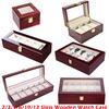 Wooden Watch Case Watch Case Watch Box Glass Top Collector Storage Case Watch Display Case
