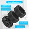 4Pcs Round Furniture Riser Heavy Duty Bed Chair Riser Support 1300lb Anti-Slip Washing Machine Desk Couch Bottom Leg Raiser