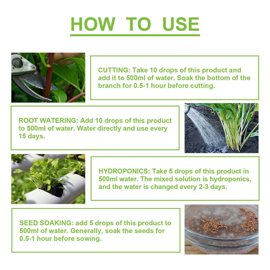 Plant Growth Enhancer Supplement for Promotes Rooting Concentrated Magic Fertilizers Solution for Promote Photosynthesis