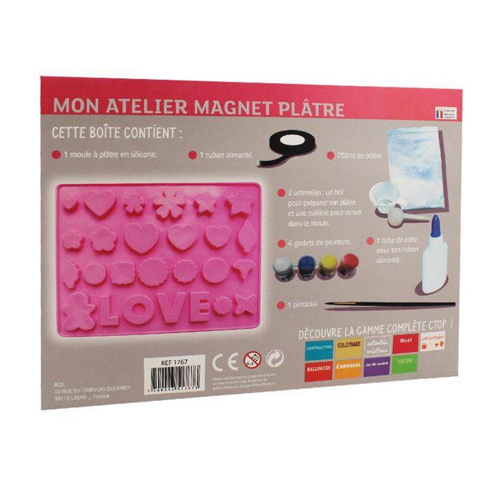 Kit créatif - Fabrication de magnets en plâtre - Enfant - A partir de 6 ans