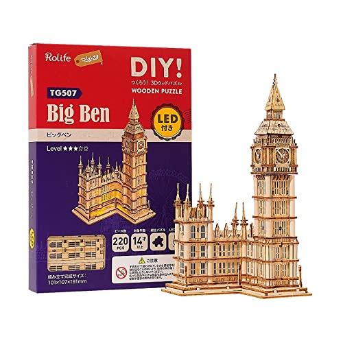 Руководство пользователя на японском языке Robotime 3D Wood Puzzle Ornament Series Tsukurunsu® [Официальная продажа/включен японский язык] (Биг Бен)