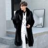 Men Fur Coat Winter Faux Mink Fur Outwear Long Jackets 2022 New Men Casual Punk Parka Jacket Fur Turn-down Collar Overcoat