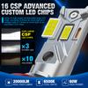 2Pcs H11 H7 H4 LED Bulb HB3 HB4 9005 9006 Headlight Kit Mini Wireless 60W 20000LM 6500K CSP for Car Headlamp 12V White Auto Diode Turbo Lamp