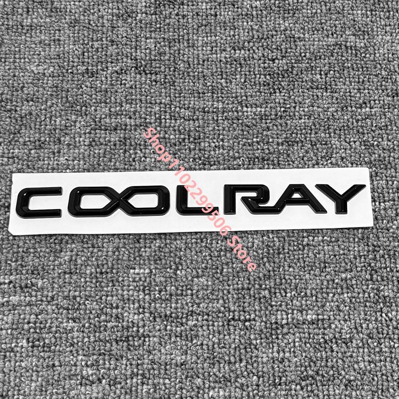 COOLRAY letter badge car stickers For Geely coolray refitted black personalized rear boot label trunk side door parts