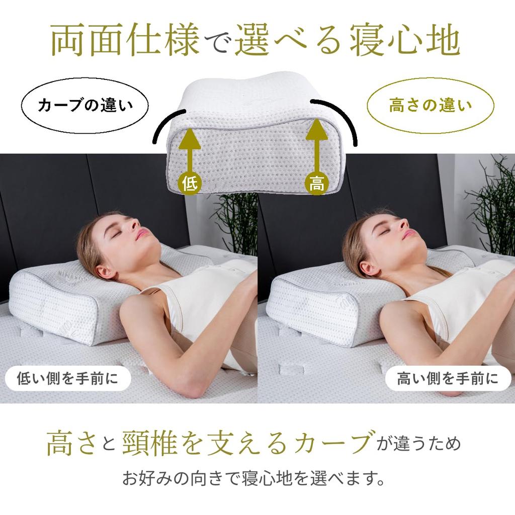 Подушка Gokumin Zero Gravity, 9-уровневая регулировка высоты, гелевая подушка для сна на боку и на спине, снятие давления, полностью моющаяся (Фиолетовый, 8-10 см)