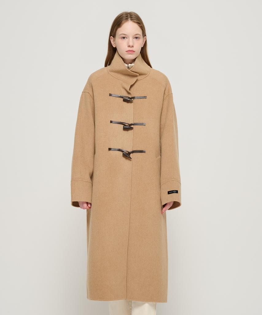 Roidesrois Handy Premium Duffle Wool Long Coat (Beige)