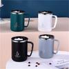 Coffee Cup Mug with Lid Insulated Coffee Mug Double Wall Coffee Tumbler with Handle