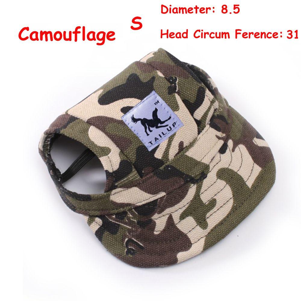 Adjustable Puppy Supply Summer TAILUP Dog Sun Hat Baseball Cap Cotton Canvas Pet