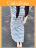 Lolita Style Knit Set With Overtheknee Skirt For Summer Casual Womens Fashion