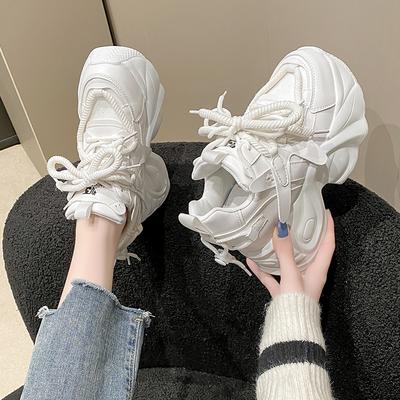 10.5СМ 2024 Женские кроссовки Run Star Высокие платформа Женская спортивная обувь Белый Черный Повседневная обувь Вулканизированная обувь Feme