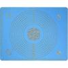 Reusable Non-stick Silicone Baking Mat Fondant Pate, 100% Bisphenol-a (bpa) Free, With Measurement, 50 X 40 Cm (blue)