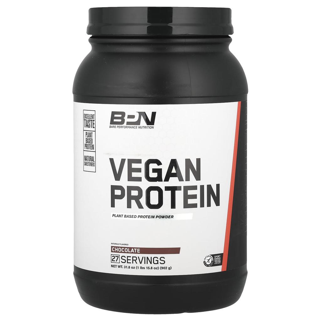 BPN, Vegan Protein Powder, Chocolate Flavor, 1 lbs 15.8 oz (902 g)