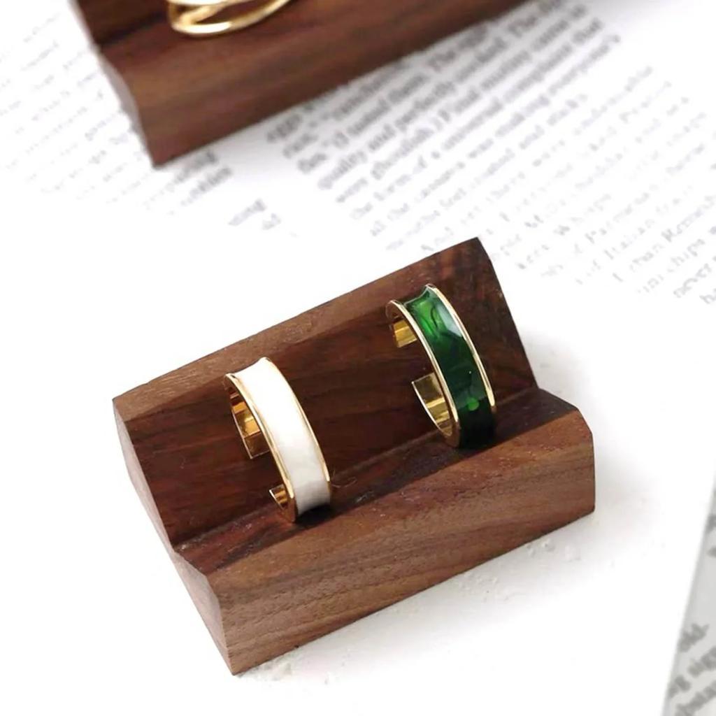 Деревянная подставка для колец, винтажный держатель для колец, органайзер для колец, поднос для демонстрации серег для дома, продажи, витрина ювелирного магазина