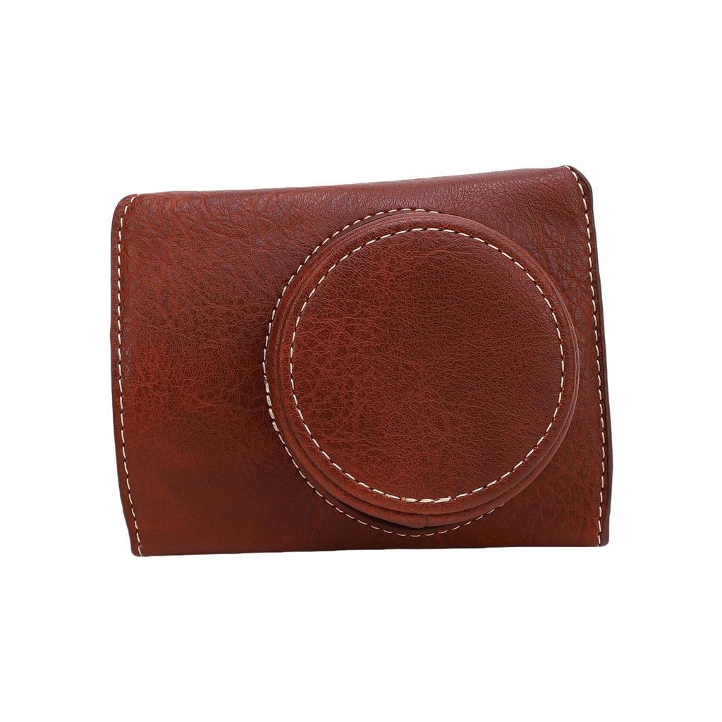 Camera Case for PowerShot V1 PU Leather Protective Cover with Detachable Adjustable Shoulder Strap