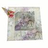 20 шт., бумажные салфетки с башней и цветами, декупаж, свадебные салфетки, носовой платок, полотенце