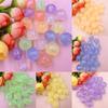 High Quality Round Fine Sparkling 20pcs Acrylic 15.7mm Fluorescent Beaded Materials DIY Jewelry Accessories For Bracelet Earring Making Loose Beads