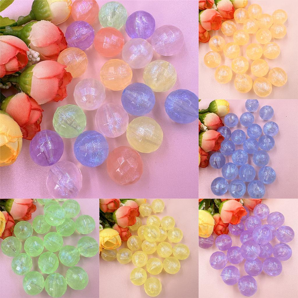 Свободные бусины DIY Ювелирные аксессуары Акриловые материалы для изготовления серег-браслетов 20 шт. Флуоресцентные 15,7 мм Ювелирные изделия Круглые аксессуары