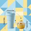 Leak-Proof Ice Cube Water Bottle Easy To Demold Ice Kettle Silicone Collapsible Mug  Outdoors