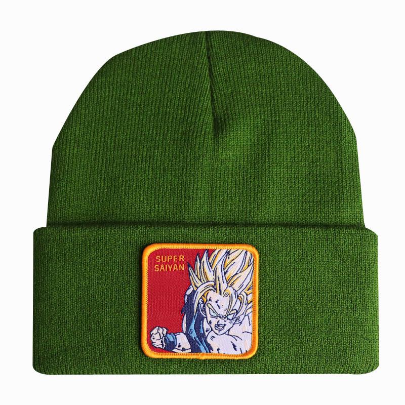 Аниме Dragon Ball Сон Гоку Супер Сайян СУПЕР САЙЯН Вязаная шапка, шерстяная шапка, лыжная шапка-пуловер