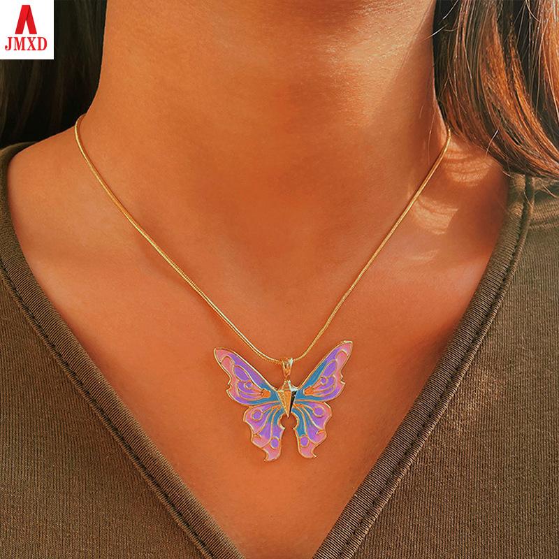 JMXD-Барби ожерелье принцессы с жемчугом и бабочкой ожерелье принцессы с кристаллами пара подруга ювелирные изделия подарочные товары