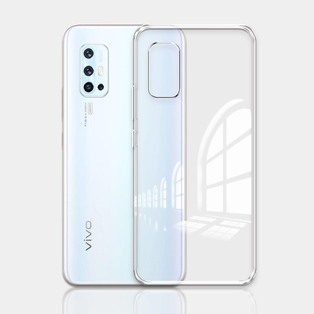For Vivo V19 Neo Case Fashion Clear Soft Silicone Bumper Phone Case For Vivo V17 V19 IND Transparent Shockproof Back Cover Funda
