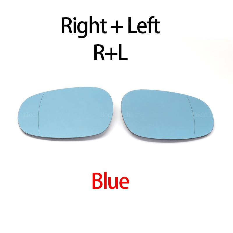 Левое и правое боковое зеркало, синее стекло заднего вида, широкое снаружи для BMW 1 серии E82 E88 LCI 3 серии E90 E91 E92 E93