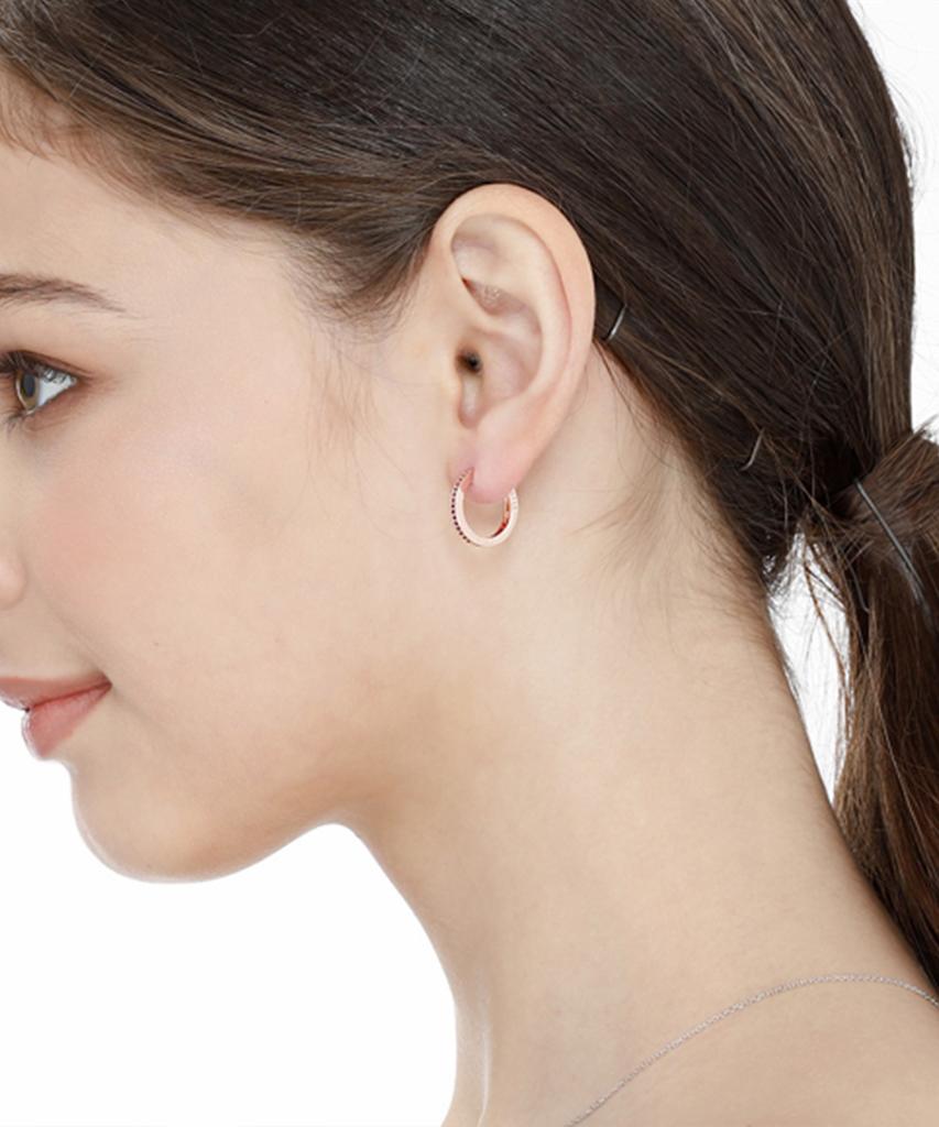 Ellejewelry Базовые серьги-кольца 14K Gf с застежкой-щелчком Elgpee230
