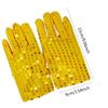Punk Disco Costume Gothic Club Handwear Dancing Gloves Shining Sequins Gloves Performance Mittens