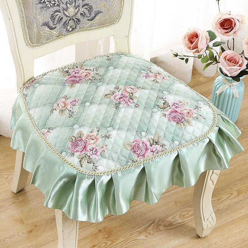 1 шт. Нескользящая подушка на стул для дома и офиса - моющаяся, тканевая подушка на сиденье в современном стиле для обеденных и кухонных стульев