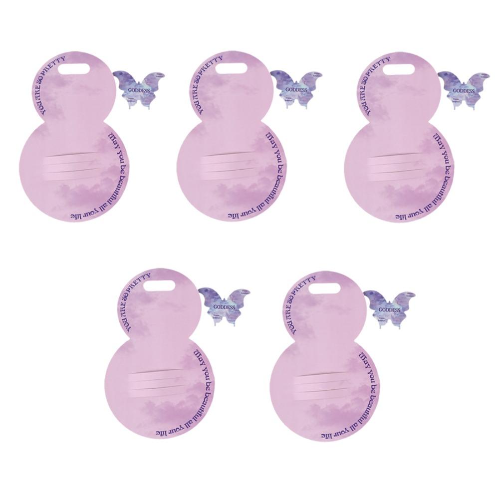 With Handle Single Bouquet Bag Heart Flower Wrapping Bag Flower Packaging Bag for 5PCS Party Decor