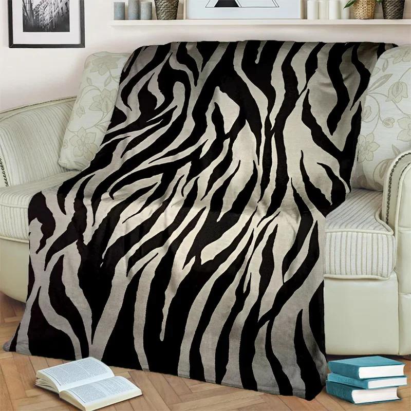 Одеяло HD с цветным 3D узором в полоску зебры, мягкое одеяло для дома, спальни, кровати, дивана, пикника, путешествия, офиса, одеяло, детское одеяло
