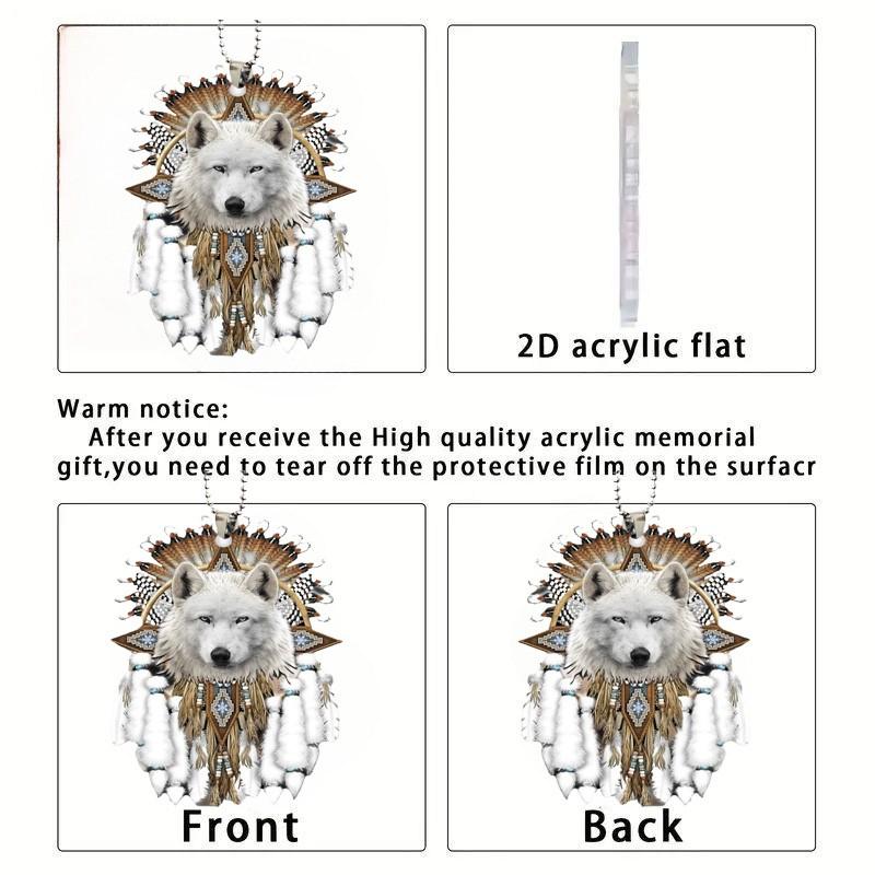 Новый акриловый плоский 2D автомобильный салон зеркало заднего вида декоративный кулон, автомобильный брелок рюкзак аксессуары кулон