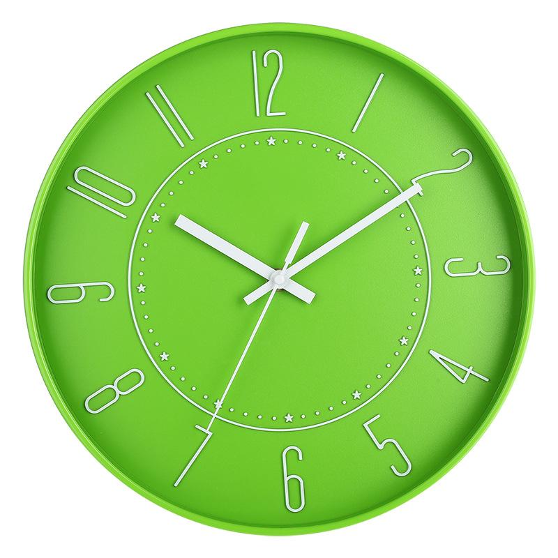 Бесшумные настенные часы 30 см (12 дюймов), креативные и модные, трехмерные цифровые минималистичные часы для дома, гостиной