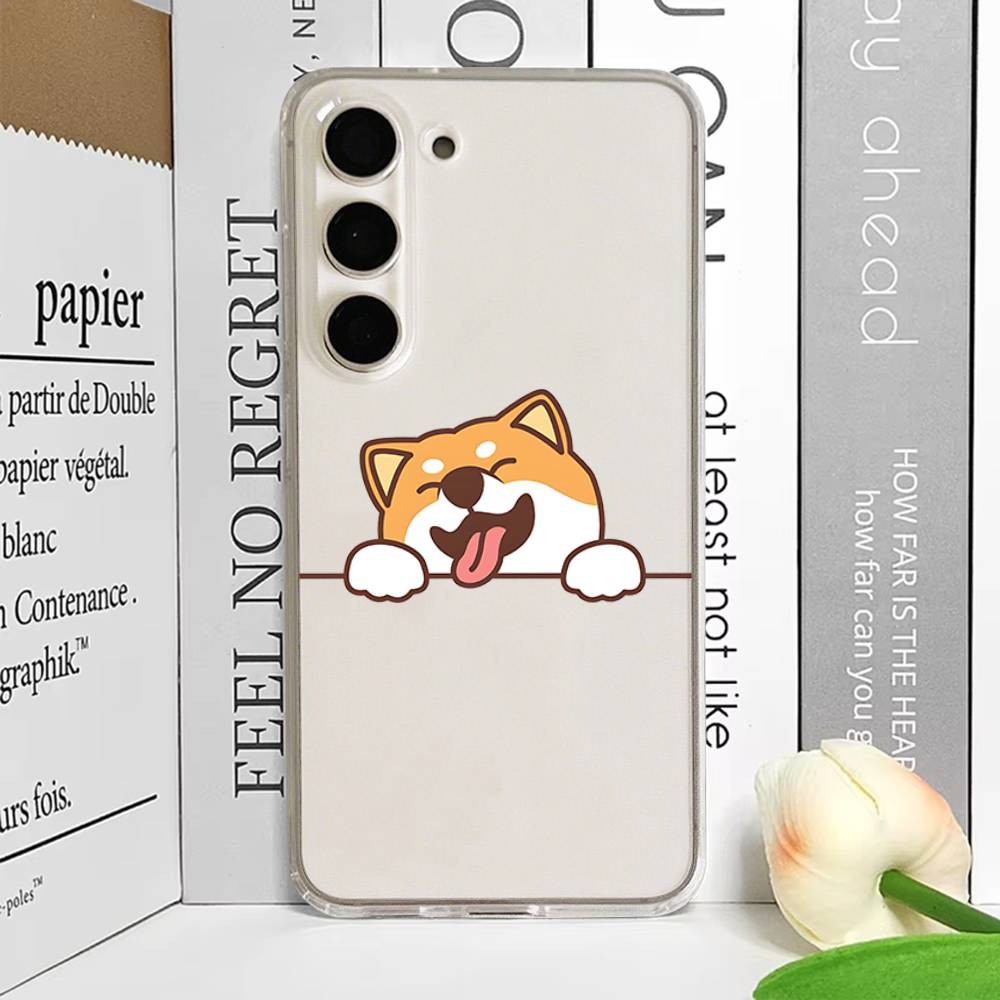 Чехол для телефона S-Shiba I-Inu для Samsung Galaxy Прозрачная крышка A52 A12 A51 S21 Edge S22ULTRA S23 S24 S20LITE Plus Ultra