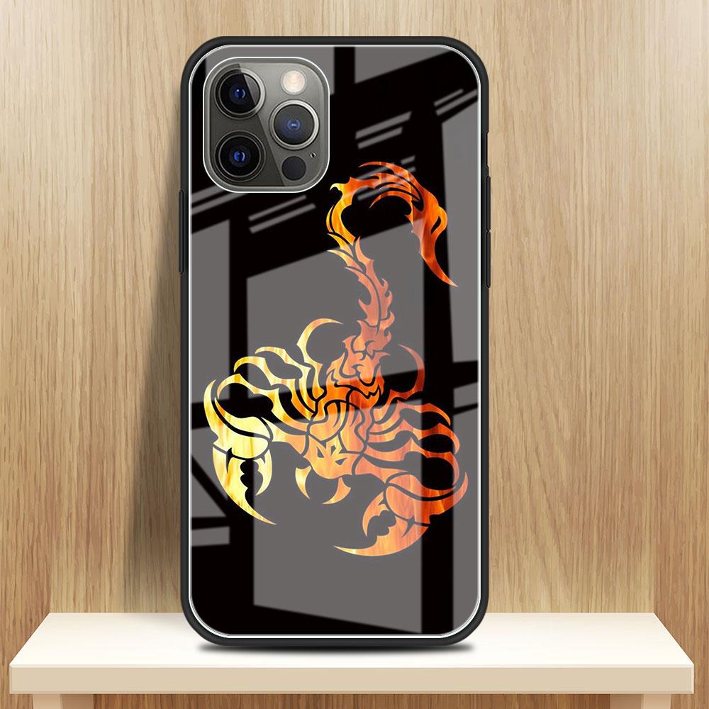 Чехол из закаленного стекла Tiger Animal для Apple iPhone 14 13 Pro 11 12 7 8 Plus SE 2022 XR X XS Max 6 6S
