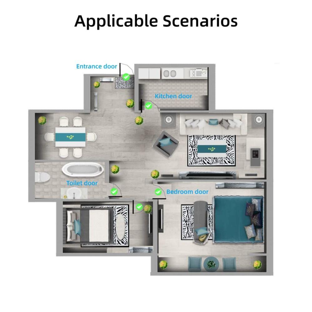 Transparent Door Deadbolt Lock Kids Protection Baby Safety Lock Cover Door Knob Cover  Home