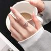 Adjustable Silver Snake Ring - Minimalist Style for Women