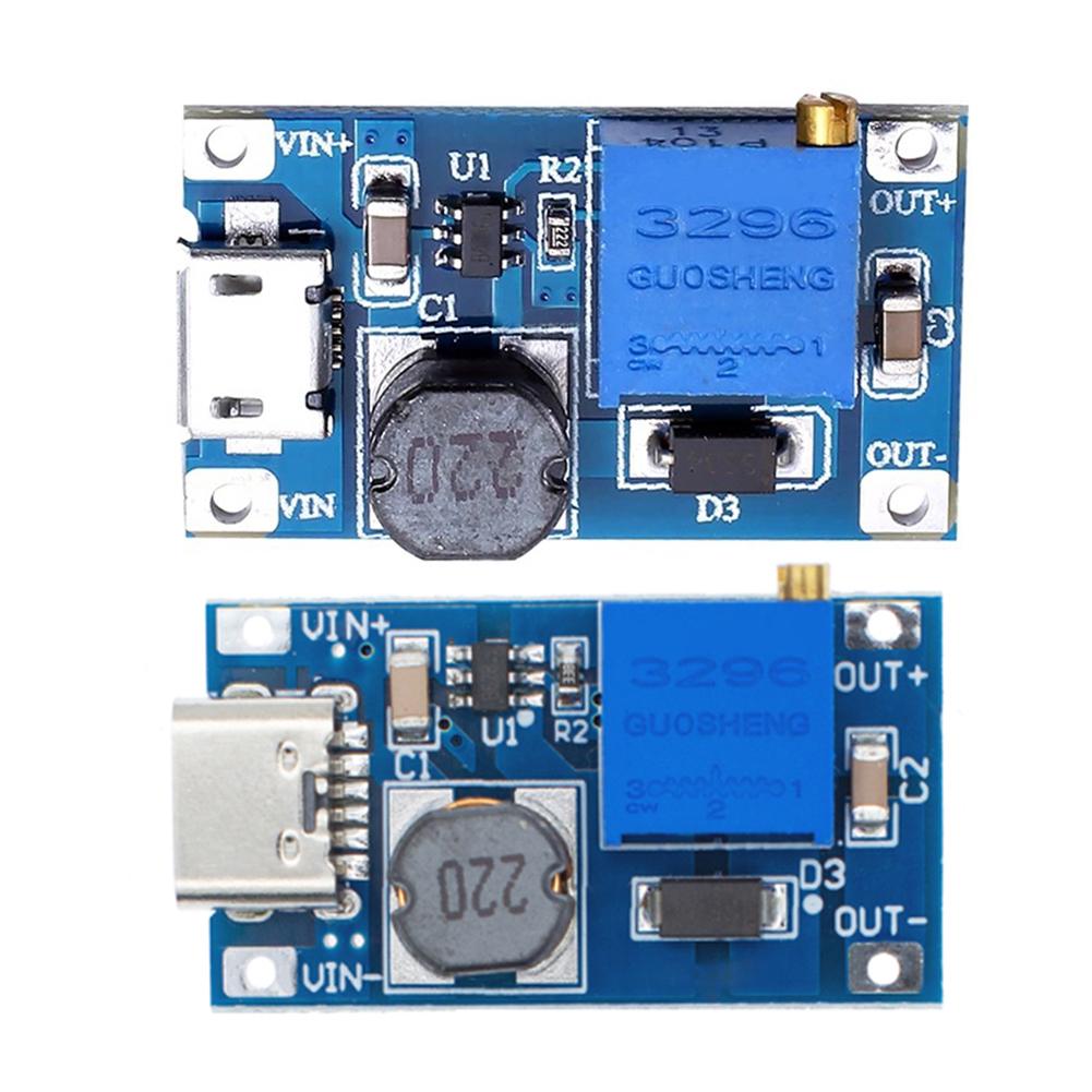 Boost Regulator 2A 2/24V Boost To 5/9/12/28V Power Supply Module Adjustable DC-DC Step Up Converter Booster MAX Output 28V 2A
