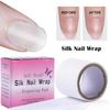 Silk Nail Wrap Fiber Glass Stickers Fingernail Protector Self Adhesive Tape