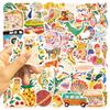 50 PCS Cartoon Illustrations, Graffiti Stickers Decorate Guitar Notebook Luggage DIY Waterproof Stickers