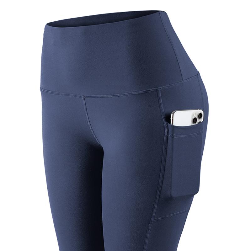 Женские леггинсы с карманами для тренировок, эластичные узкие брюки с высокой талией, брюки для фитнеса, бега, йоги