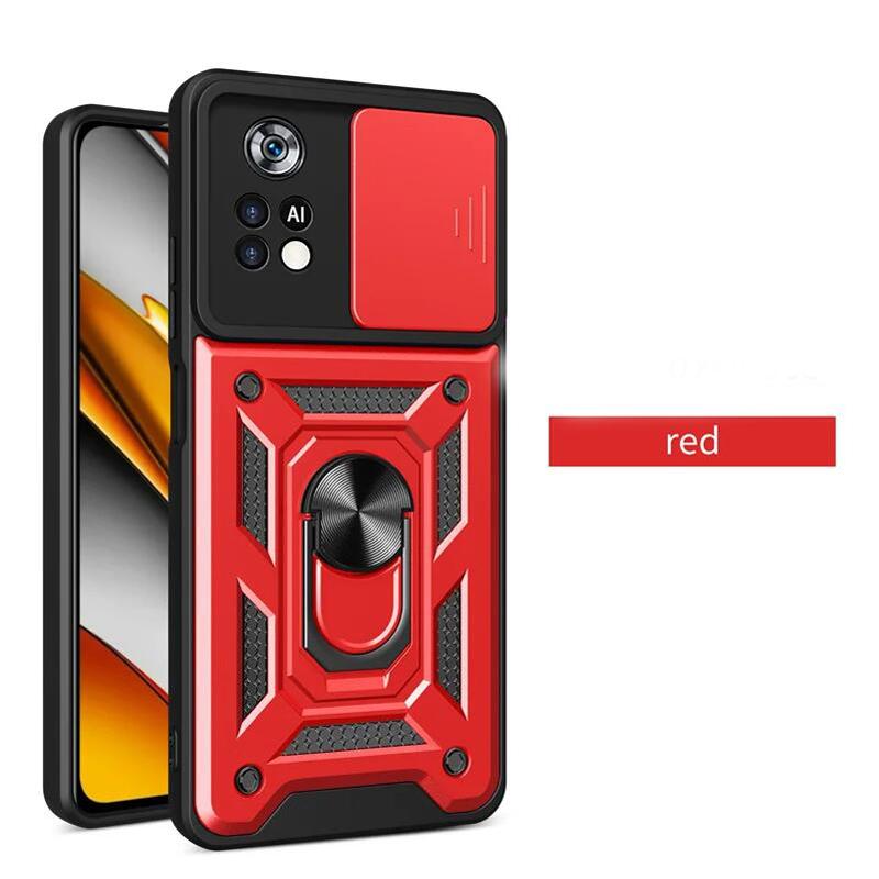 Armor Phone Case For Redmi Note 12 Pro Plus Turbo 13 K70 A3 13C 12S 4G 5G Slide Camera Lens Protection Car Holder Stand Cover