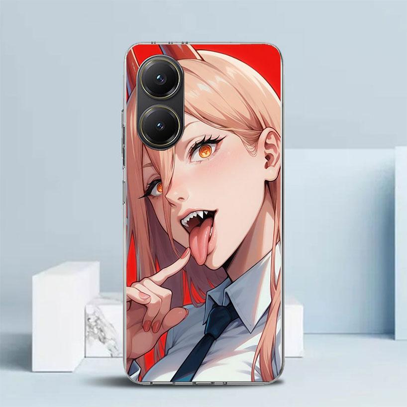 Чехол для телефона C-Chainsaw Man Power для Xiaomi Poco F7 Ultra X5 X6 X7 Pro M7 Redmi 15C 15 13C 13 12C 12 10C 10 10A 9 9C 9A 9T