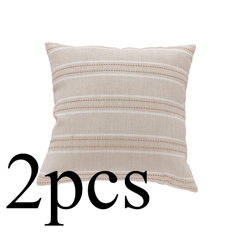 Набор из 2 наволочек в стиле бохо 18x18, нейтральная наволочка для дивана, современные акцентные наволочки в фермерском стиле для дивана-кровати в гостиной
