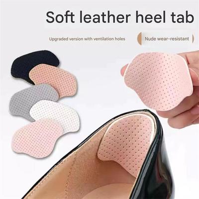 4 шт. накладка для ремонта каблука обуви, накладка для защиты от износа каблука туфель на высоком каблуке, самоклеящаяся накладка для ремонта, артефакт для обуви от большого к маленькому с вентиляцией