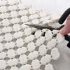 TPE Стыкующийся Пол для Ванной Комнаты DIY Домашняя Ванная Купание Водонепроницаемый Противоскользящий Коврик для Ног Мягкий и Складывающийся Вырезаемый Коврик для Ног