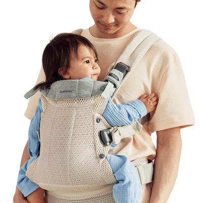Кремовый рюкзак-переноска HARMONY с удобной сетчатой тканью BABYBJÖRN 0-36 месяцев,